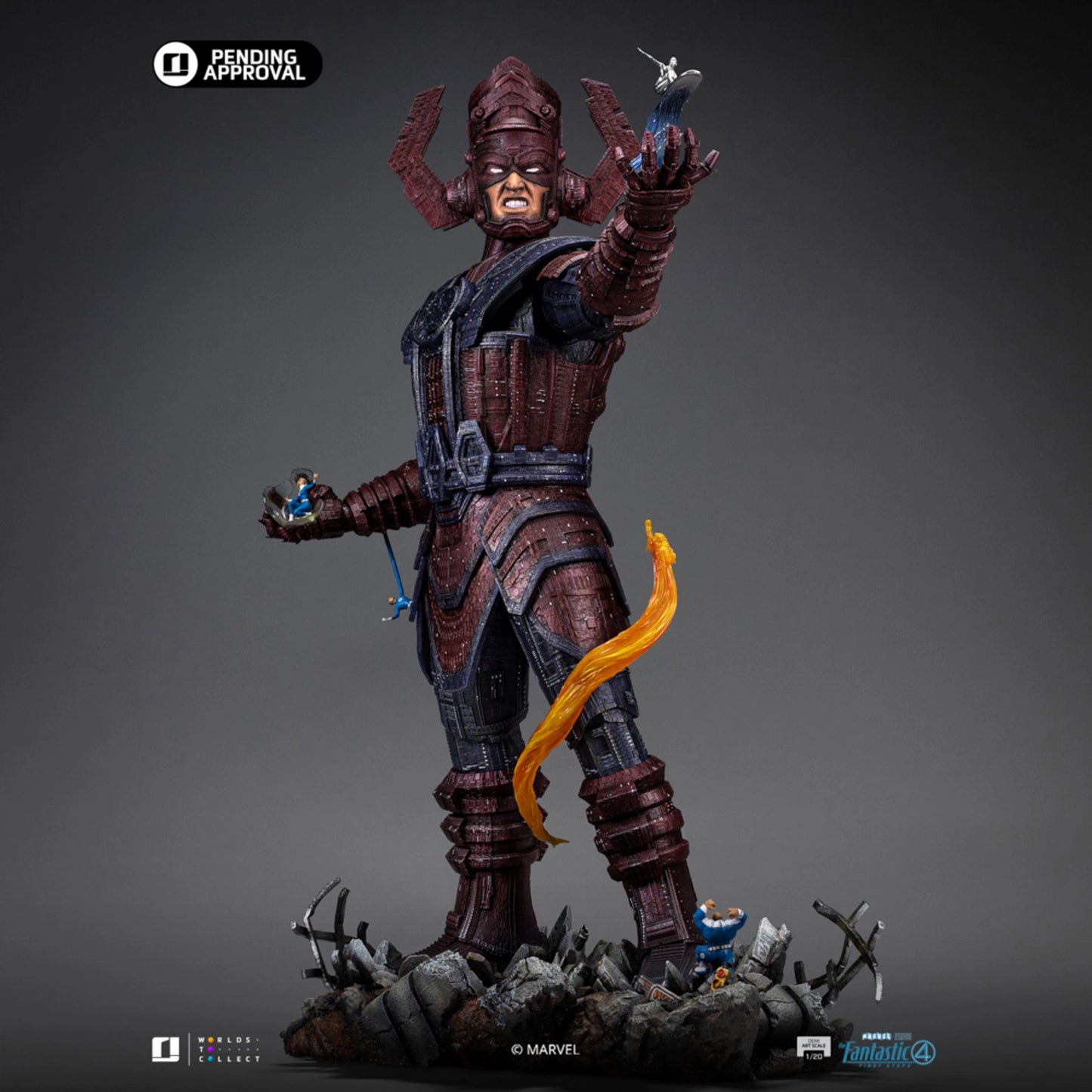 IRON STUDIOS GALACTUS DIORAMA DELUXE FANTASTIC 4 DEMI ART SCALE 1/20 - MARCAS127725-20(PRE-ORDER) - Anotoys Collectibles