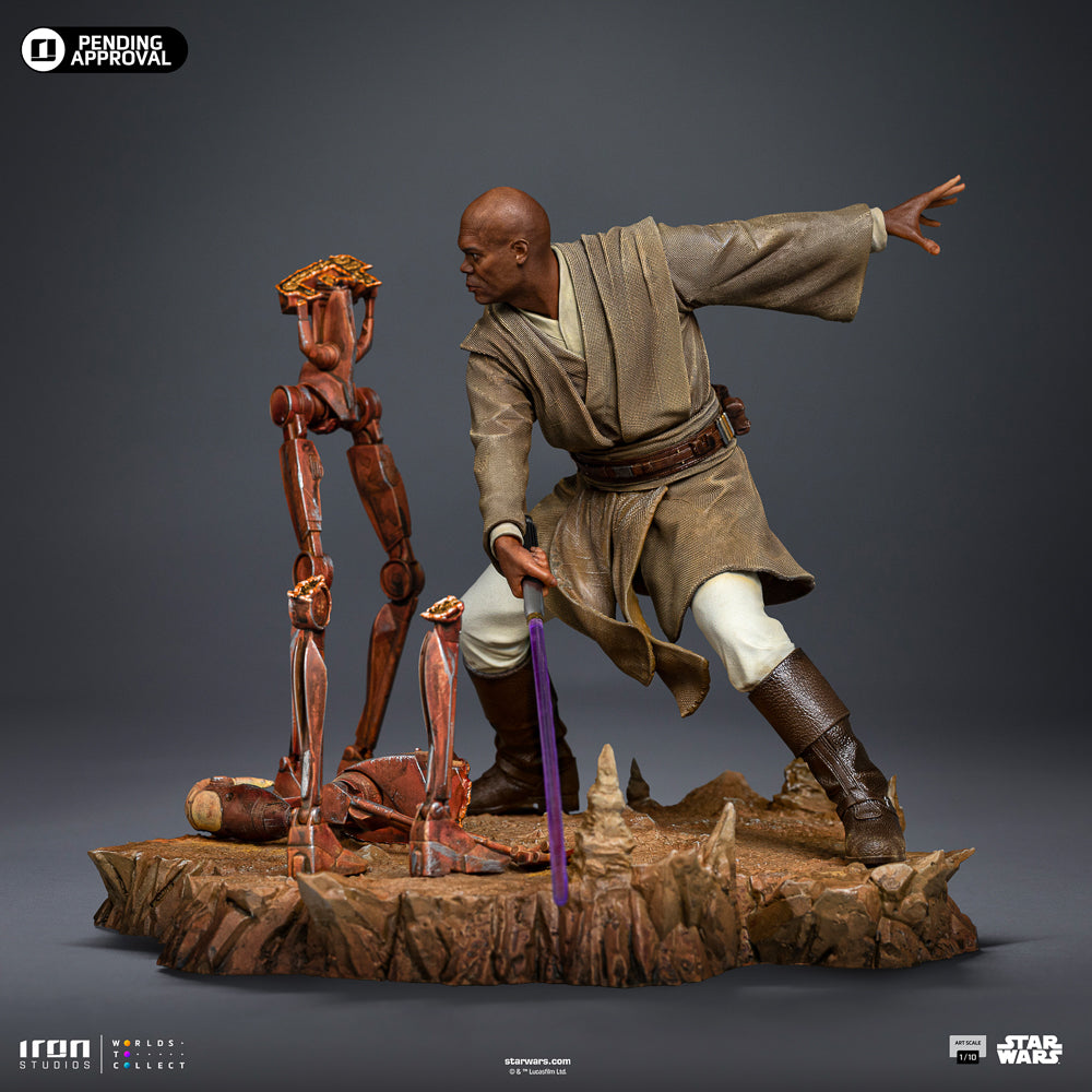 IRON STUDIOS MACE WINDU ART SCALE 1/10 - LUCSWR123225-10(PRE-ORDER) - Anotoys Collectibles
