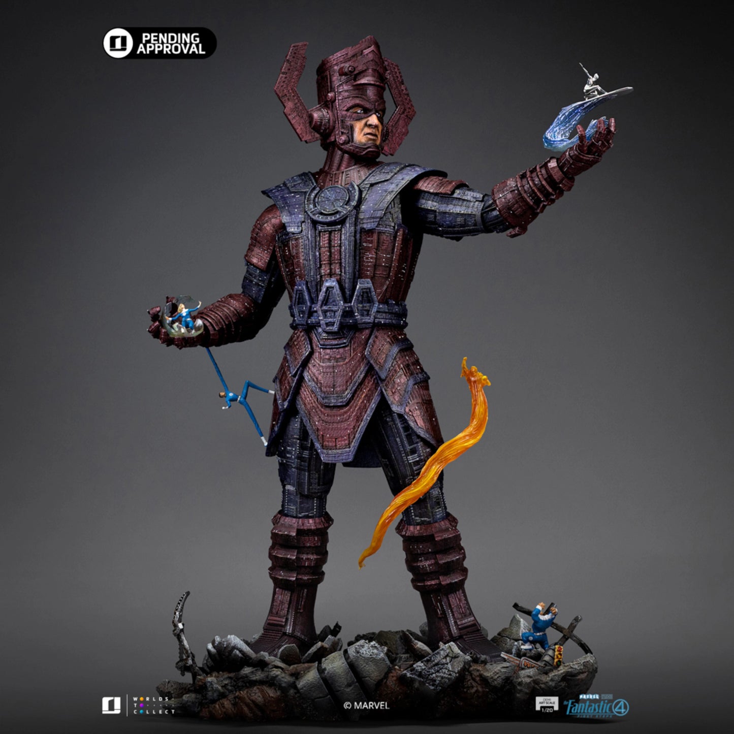 IRON STUDIOS GALACTUS DIORAMA DELUXE FANTASTIC 4 DEMI ART SCALE 1/20 - MARCAS127725-20(PRE-ORDER) - Anotoys Collectibles