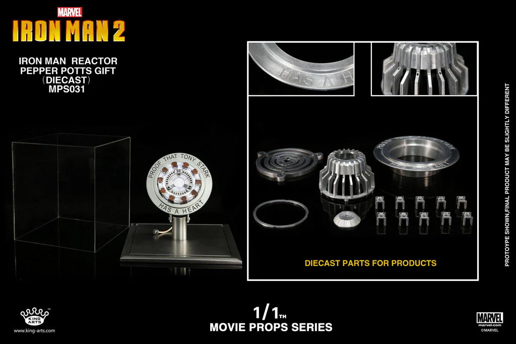 KING ARTS IRONMAN 2 ARC REACTOR PEPPER POTTS GIFT 1/1 MPS031 - Anotoys Collectibles