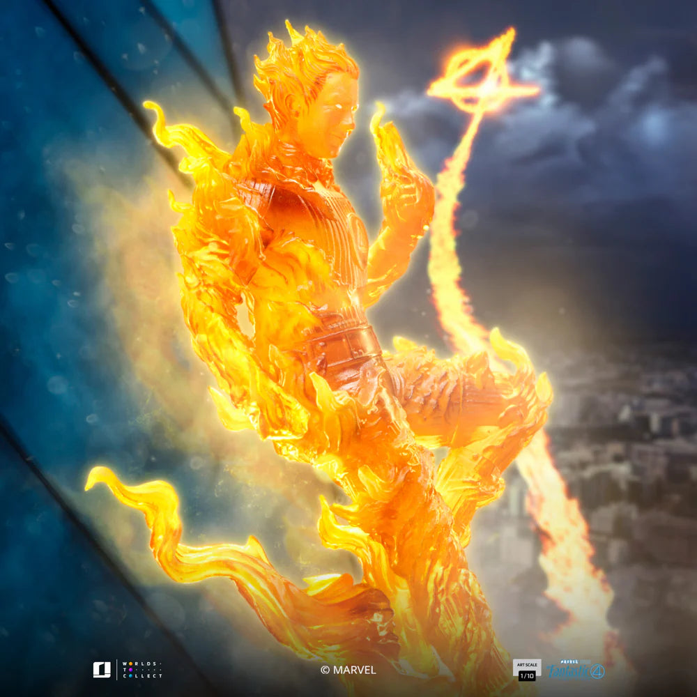 IRON STUDIOS HUMAN TORCH - THE FANTASTIC FOUR FIRST STEPS ART SCALE 1/10 - Marcas203325-10(PRE-ORDER)