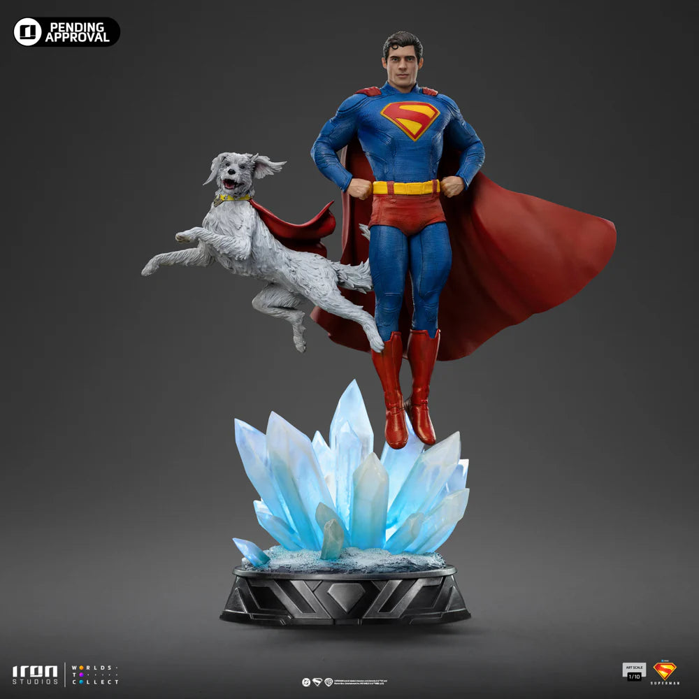 IRON STUDIOS SUPERMAN & KRYPTO - SUPERMAN LEGACY ART SCALE 1/10 - SMMOVIE203525-10(PRE-ORDER) - Anotoys Collectibles