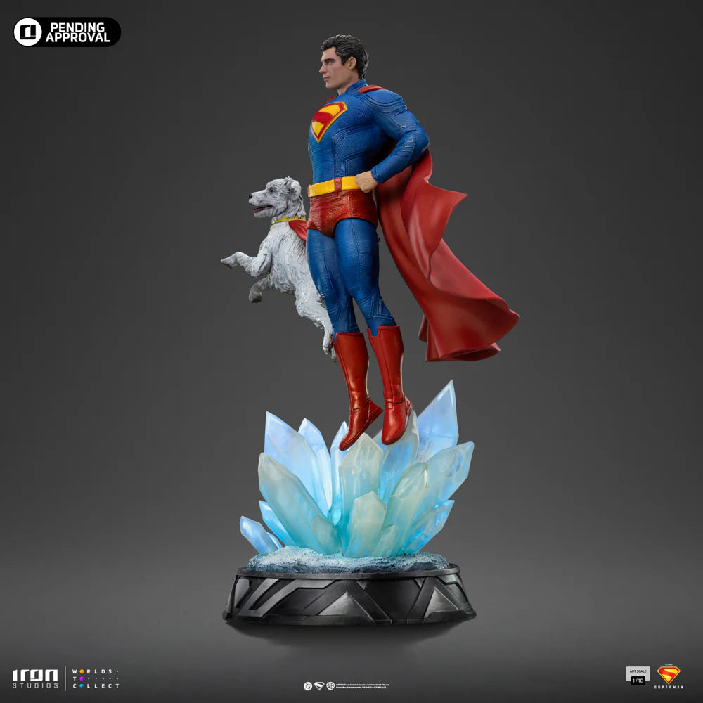 IRON STUDIOS SUPERMAN & KRYPTO - SUPERMAN LEGACY ART SCALE 1/10 - SMMOVIE203525-10(PRE-ORDER) - Anotoys Collectibles