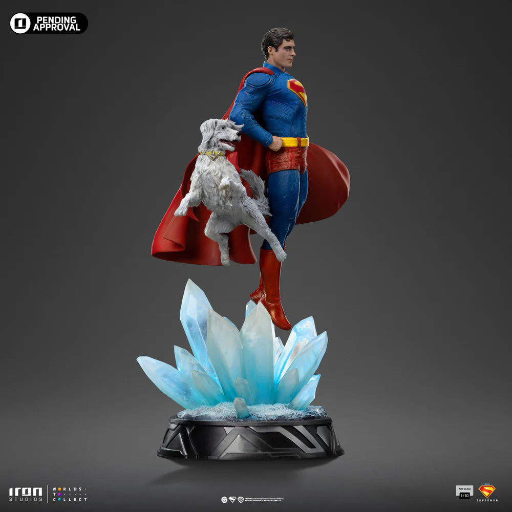 IRON STUDIOS SUPERMAN & KRYPTO - SUPERMAN LEGACY ART SCALE 1/10 - SMMOVIE203525-10(PRE-ORDER) - Anotoys Collectibles