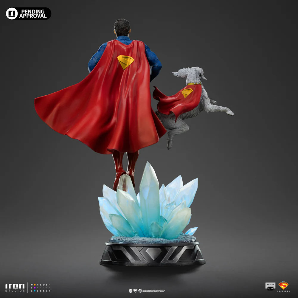 IRON STUDIOS SUPERMAN & KRYPTO - SUPERMAN LEGACY ART SCALE 1/10 - SMMOVIE203525-10(PRE-ORDER) - Anotoys Collectibles