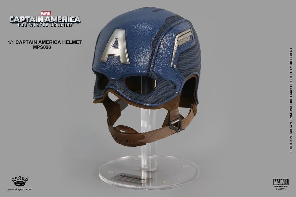 KING ARTS MOVIE PROP SERIES 1/1 CAPT. AMERICA HELMET - MPS028 - Anotoys Collectibles