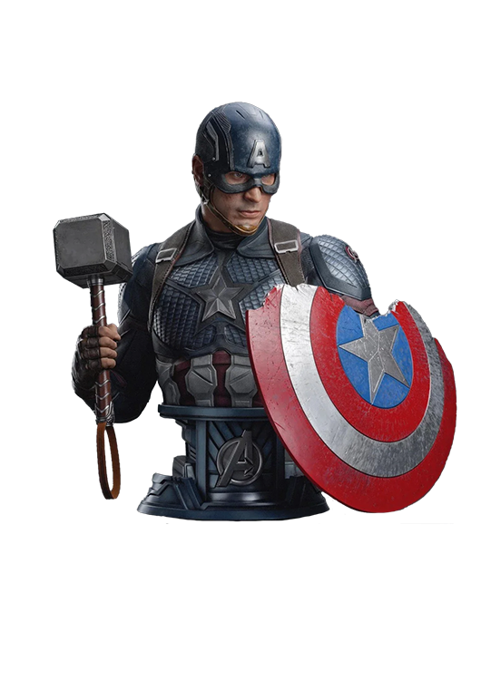 QUEEN STUDIOS LIFE SIZE CAPTAIN AMERICA BUST - Anotoys Collectibles