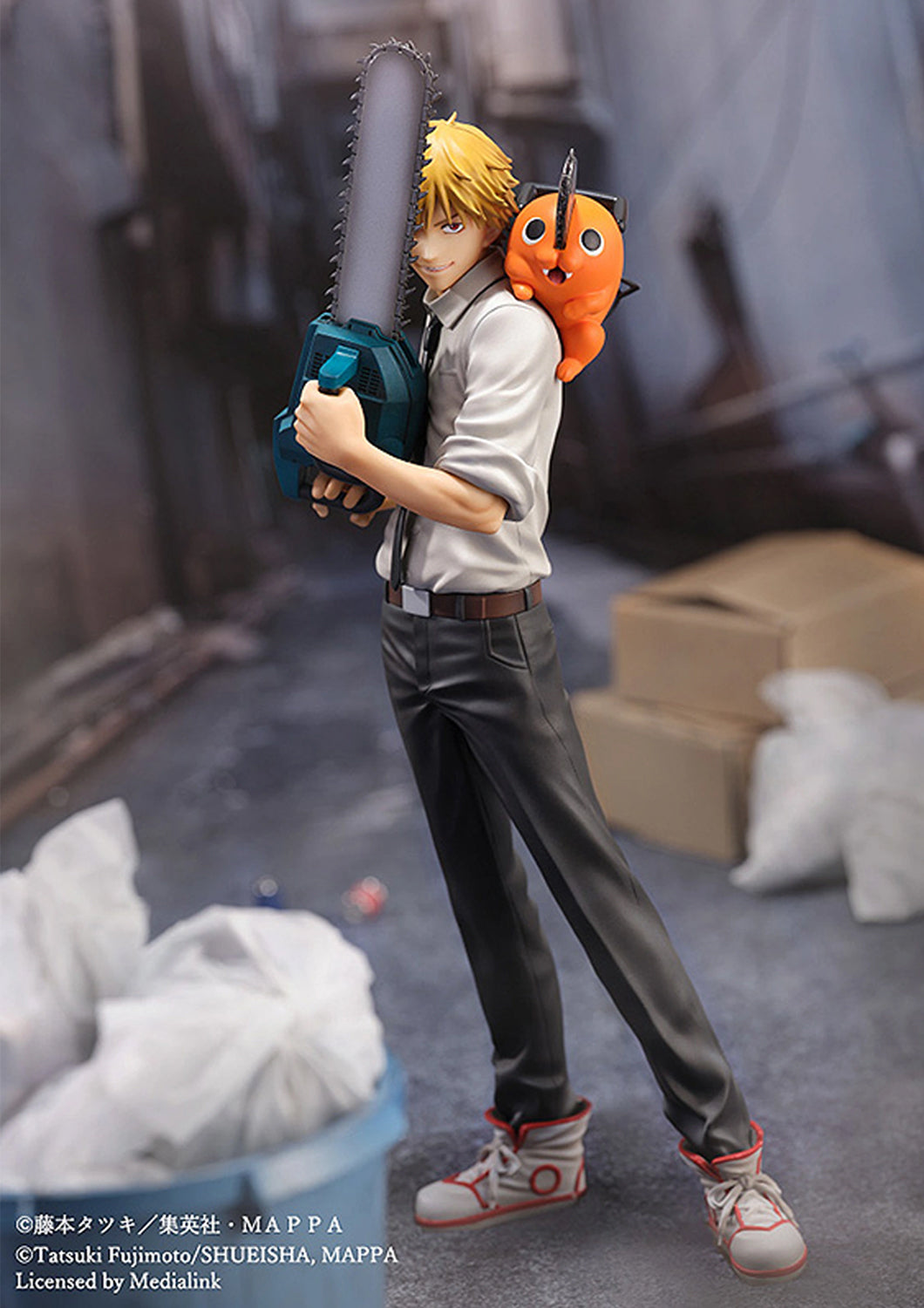GOODSMILE CHAINSAW MAN FIGURE DENJI & POCHITA – SE52770 - Anotoys Collectibles