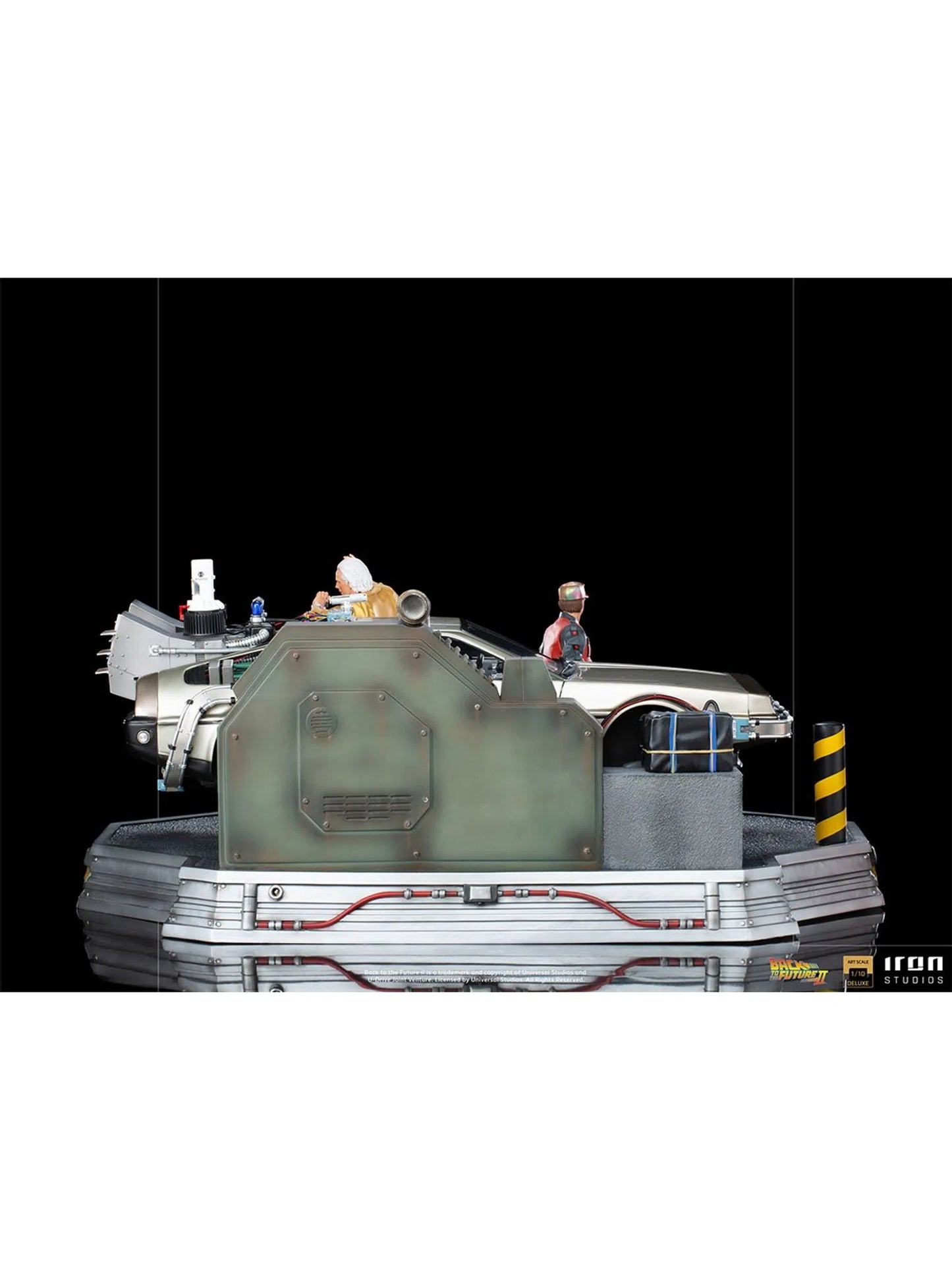 IRON STUDIOS DELOREAN FULL SET DELUXE ‚ BACK TO THE FUTURE PART II ART SCALE 1/10 - UNBTTF51021-10 - Anotoys Collectibles
