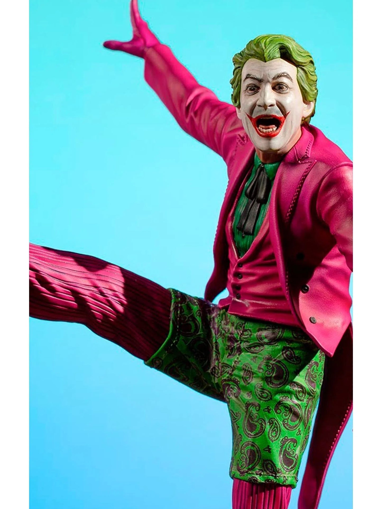 IRON STUDIOS DC BATMAN 66 THE JOKER DELUXE BDS ART SCALE 1/10 SCALE STATUE BATM6631720-10 - Anotoys Collectibles