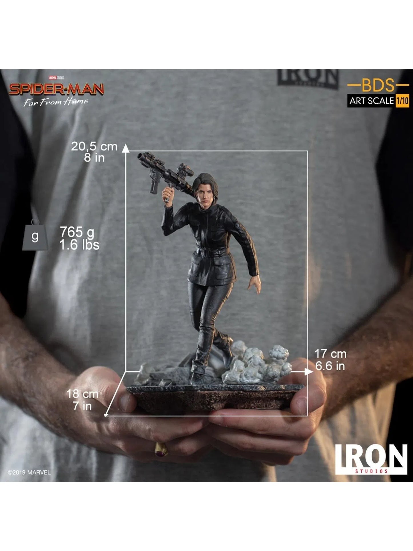 IRON STUDIOS SPIDERMAN FAR FROM HOME MARIA HILL 1/10 MARCAS23019-10 - Anotoys Collectibles
