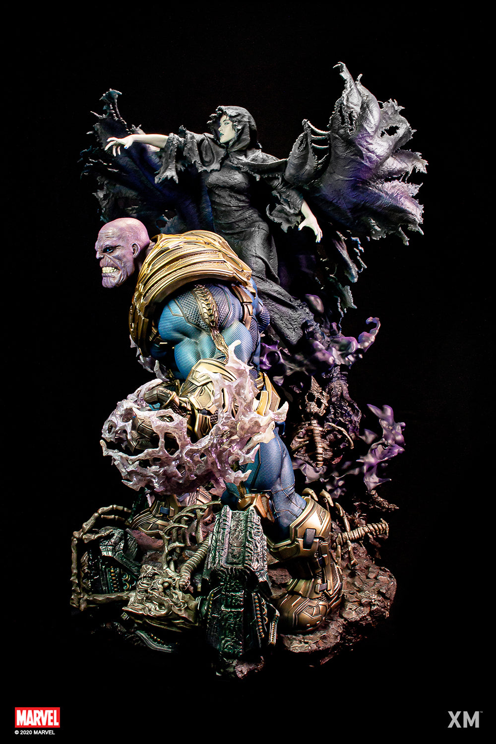 XM STUDIOS MARVEL THANOS WITH LADY DEATH 1/4 SCALE - Anotoys Collectibles
