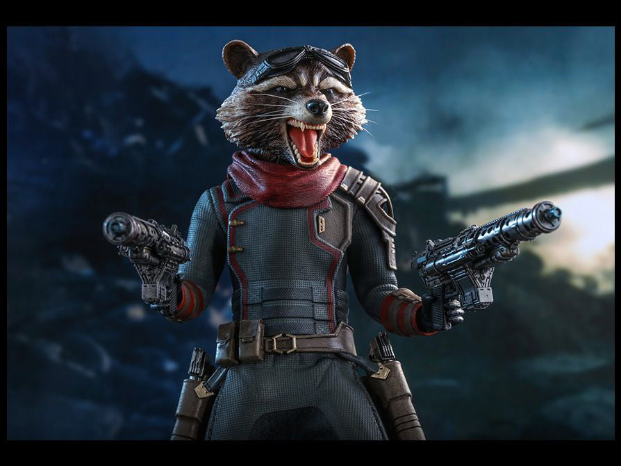 HOT TOYS MARVEL AVENGERS: ENDGAME ROCKET COLLECTIBLE FIGURE 1/6 MMS548 - Anotoys Collectibles