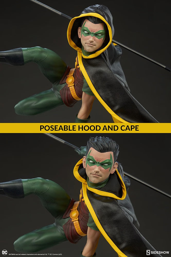 SIDESHOW COLLECTIBLES DC CLASSIC CHARACTER ROBIN STATUE 1/4 300748 - Anotoys Collectibles