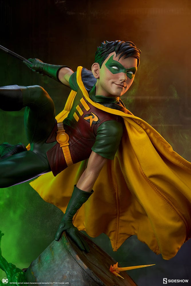 SIDESHOW COLLECTIBLES DC CLASSIC CHARACTER ROBIN STATUE 1/4 300748 - Anotoys Collectibles