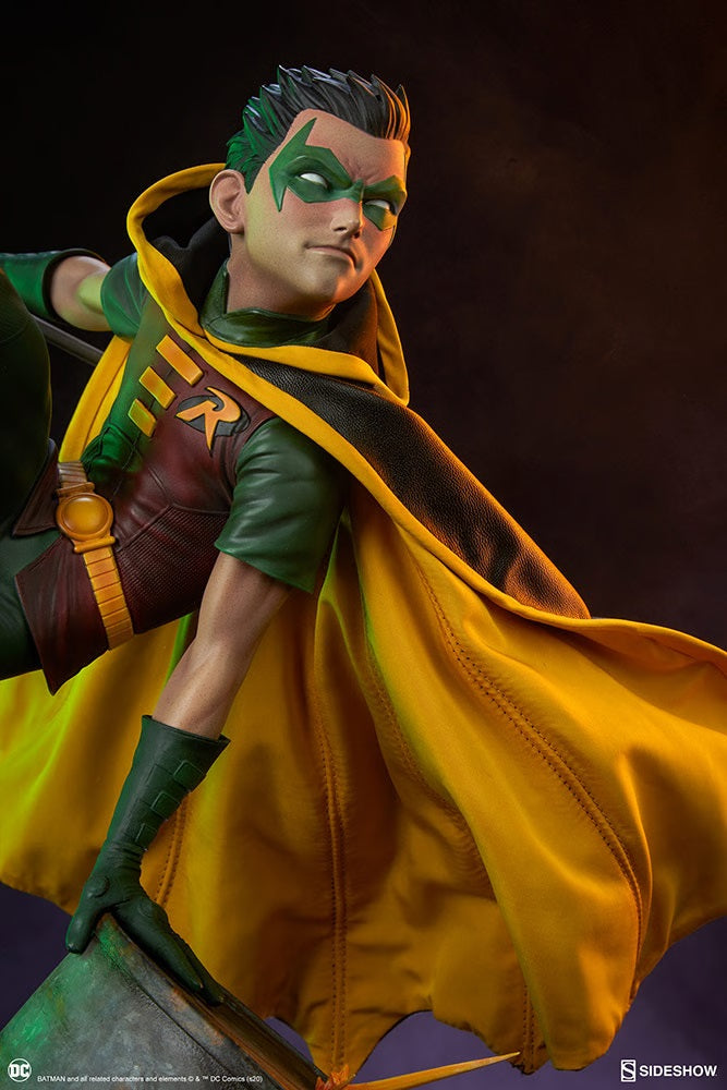 SIDESHOW COLLECTIBLES DC CLASSIC CHARACTER ROBIN STATUE 1/4 300748 - Anotoys Collectibles