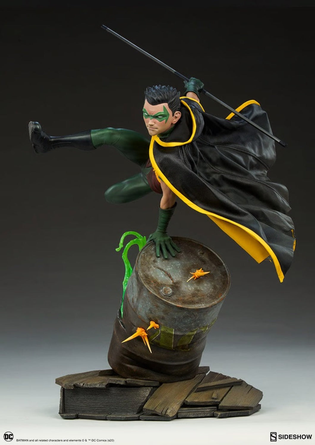 SIDESHOW COLLECTIBLES DC CLASSIC CHARACTER ROBIN STATUE 1/4 300748 - Anotoys Collectibles