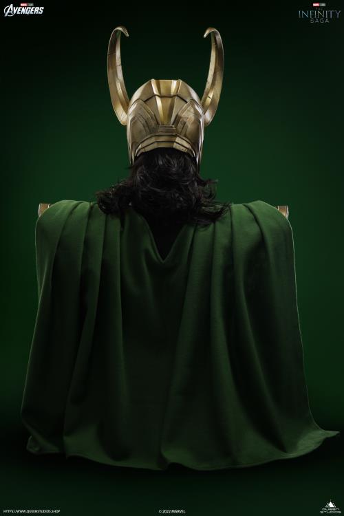 QUEEN STUDIOS LIFE SIZE BUST AVENGERS LOKI (PRE-ORDER) - Anotoys Collectibles