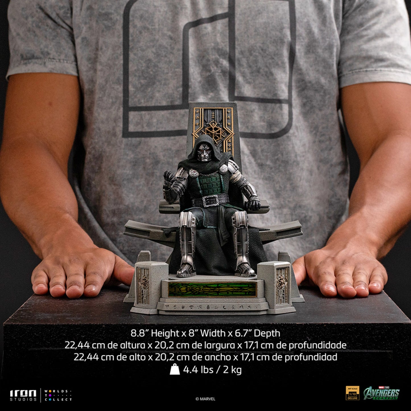 IRON STUDIOS DOCTOR DOOM ON THRONE - AVENGERS DOOMSDAY - ART SCALE 1/10 - MARCAS141126-10(PRE-ORDER)