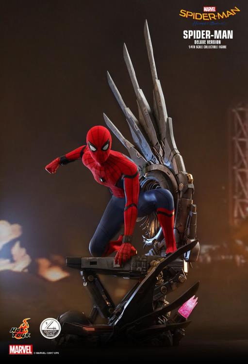 HOT TOYS SPIDERMAN: HOMECOMING SPIDERMAN (DELUXE VERSION) 1/4 QS015 - Anotoys Collectibles
