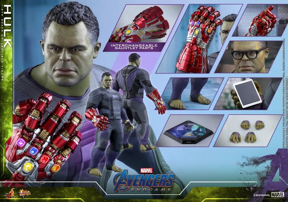 HOT TOYS MARVEL AVENGERS: ENDGAME HULK COLLECTIBLE FIGURE 1/6 MMS558 - Anotoys Collectibles