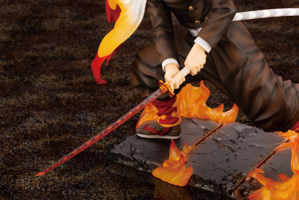 KOTOBUKIYA DEMON SLAYER KIMETSU NO YAIBA ARTFX J KYOJURO RENGOKU 1/8 PP927 - Anotoys Collectibles