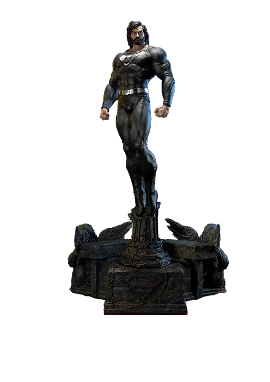 PRIME 1 STUDIO DC SUPERMAN BLACK VERSION - MMDCBH-02BL - Anotoys Collectibles