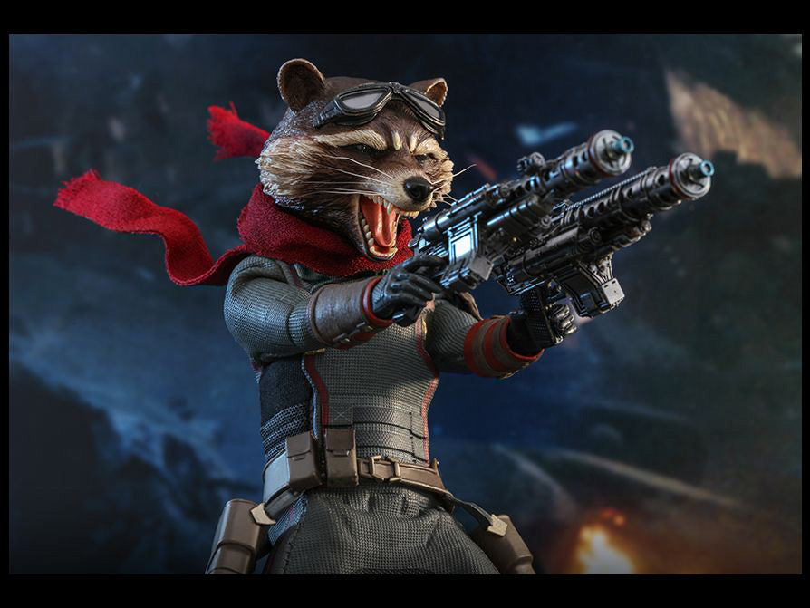 HOT TOYS MARVEL AVENGERS: ENDGAME ROCKET COLLECTIBLE FIGURE 1/6 MMS548 - Anotoys Collectibles