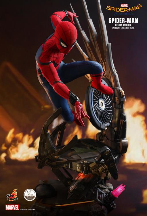 HOT TOYS SPIDERMAN: HOMECOMING SPIDERMAN (DELUXE VERSION) 1/4 QS015 - Anotoys Collectibles