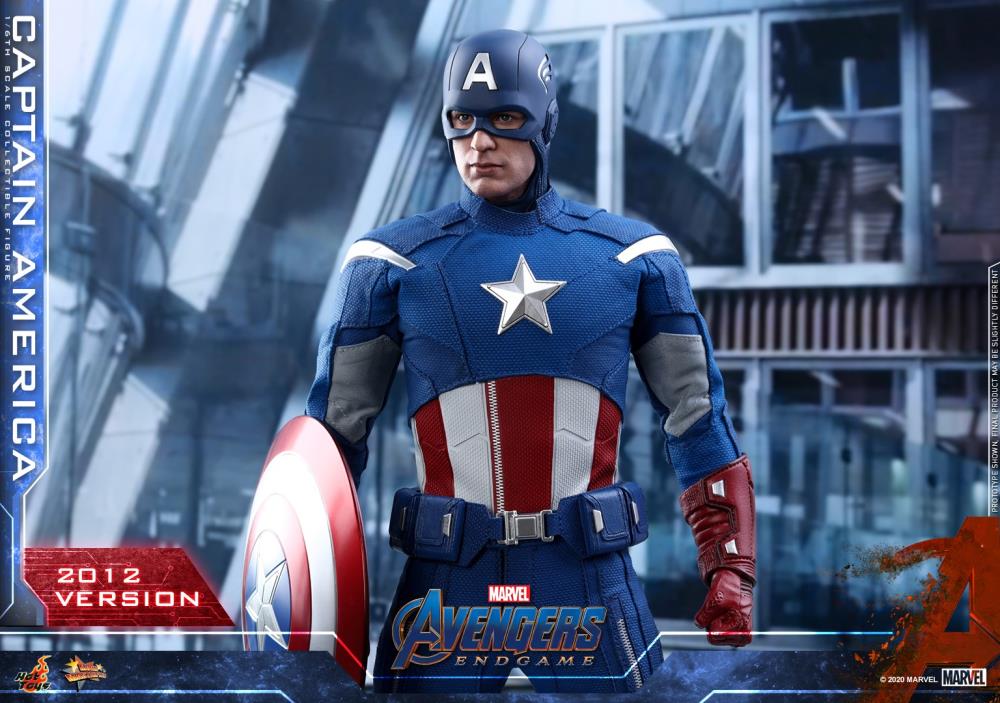HOT TOYS AVENGERS MARVEL : ENDGAME CAPTAIN AMERICA (2012 VERSION) 1/6 MMS563 - Anotoys Collectibles