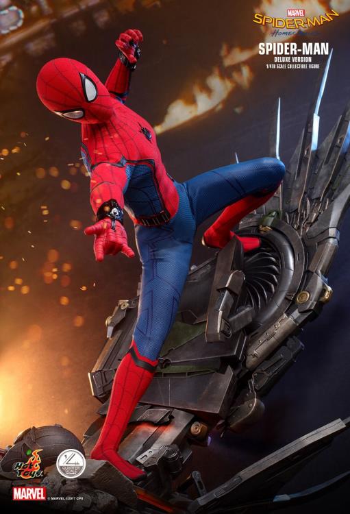 HOT TOYS SPIDERMAN: HOMECOMING SPIDERMAN (DELUXE VERSION) 1/4 QS015 - Anotoys Collectibles