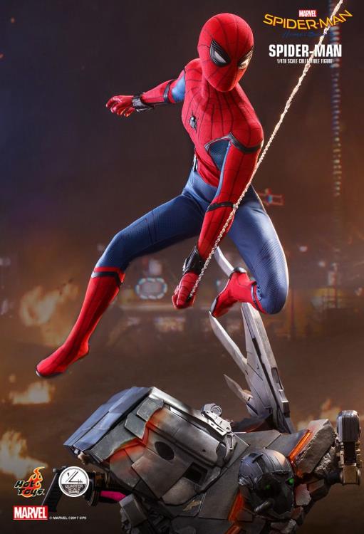 HOT TOYS SPIDERMAN: HOMECOMING SPIDERMAN (DELUXE VERSION) 1/4 QS015 - Anotoys Collectibles