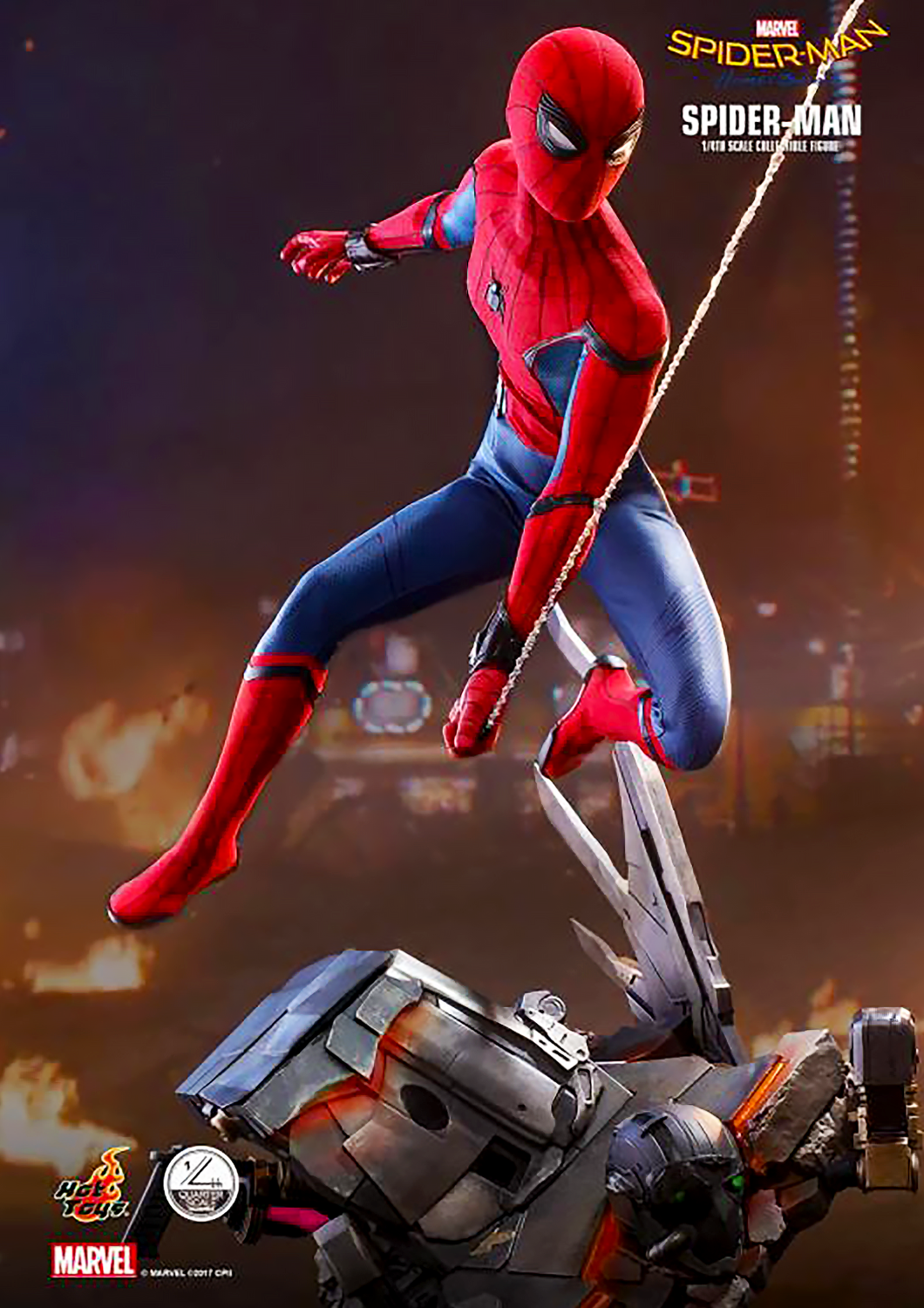 HOT TOYS SPIDER-MAN: HOMECOMING SPIDER-MAN 1/4 COLLECTIBLE FIGURE ( SPECIAL EDITION ) - QS014SE - Anotoys Collectibles