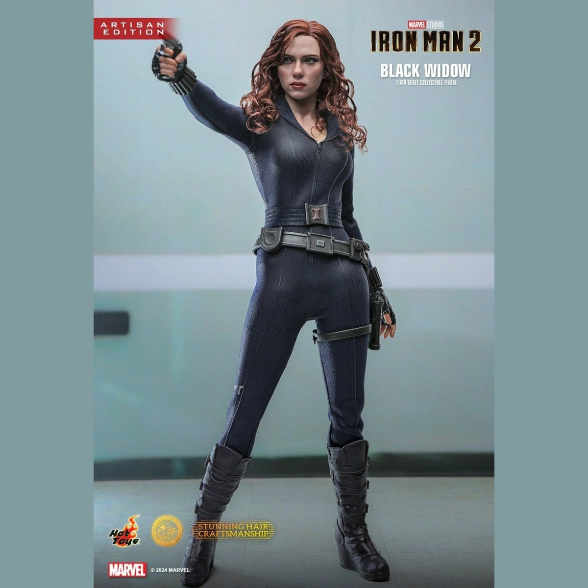 HOT TOYS MARVEL’S IRON MAN 2 - 1/6TH SCALE BLACK WIDOW (ARTISAN EDITION - MMS757AE - Anotoys Collectibles