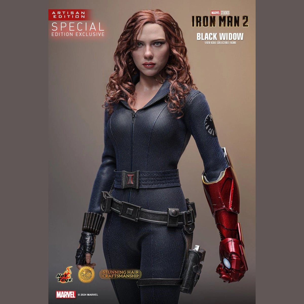 HOT TOYS MARVEL’S IRON MAN 2 - 1/6TH SCALE BLACK WIDOW (ARTISAN EDITION - MMS757AE - Anotoys Collectibles