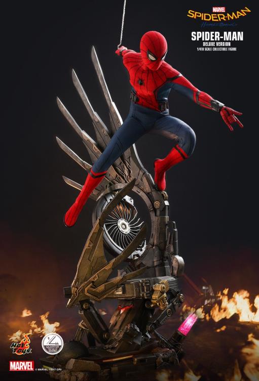 HOT TOYS SPIDERMAN: HOMECOMING SPIDERMAN (DELUXE VERSION) 1/4 QS015 - Anotoys Collectibles