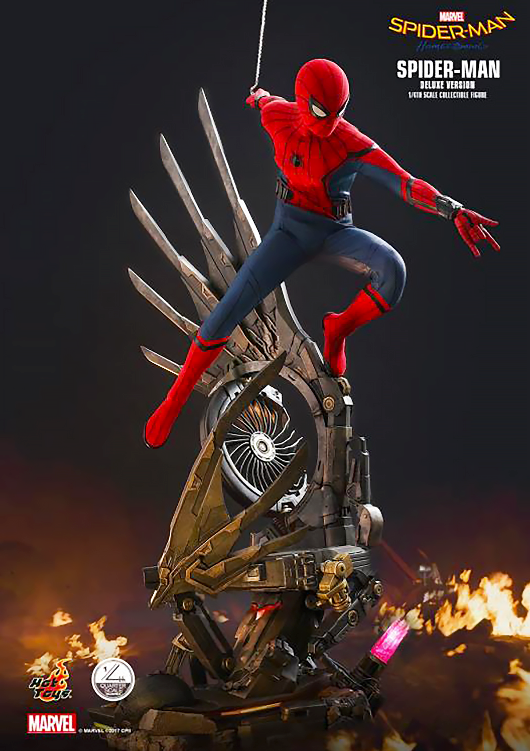 HOT TOYS SPIDER-MAN: HOMECOMING SPIDER-MAN 1/4 COLLECTIBLE FIGURE ( SPECIAL EDITION ) - QS014SE - Anotoys Collectibles