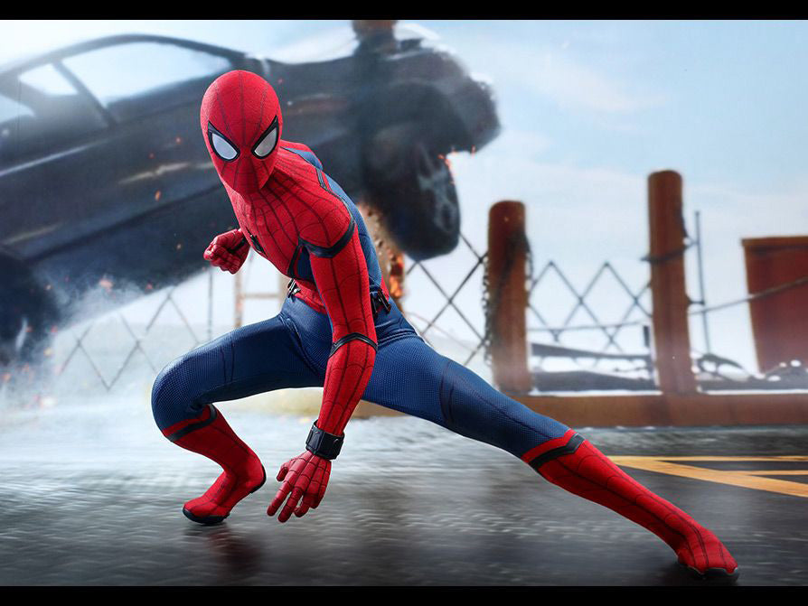 HOT TOYS SPIDERMAN: HOMECOMING SPIDERMAN (DELUXE VERSION) 1/4 QS015 - Anotoys Collectibles
