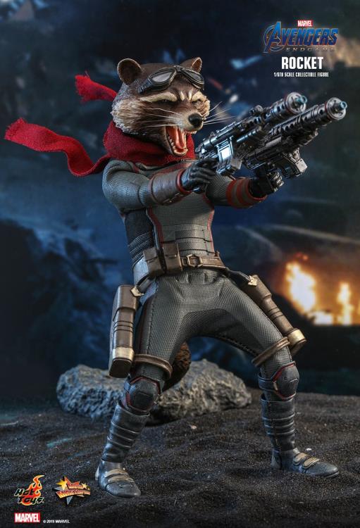 HOT TOYS MARVEL AVENGERS: ENDGAME ROCKET COLLECTIBLE FIGURE 1/6 MMS548 - Anotoys Collectibles