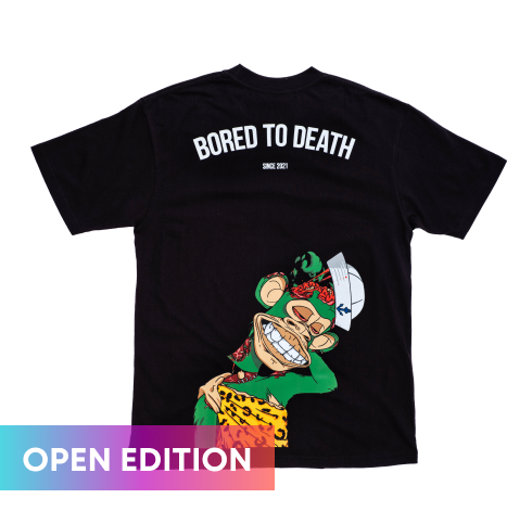 Special Edition Bored Ape Phygital Tee - BLACK/WHITE BAYC5626-01 - Anotoys Collectibles