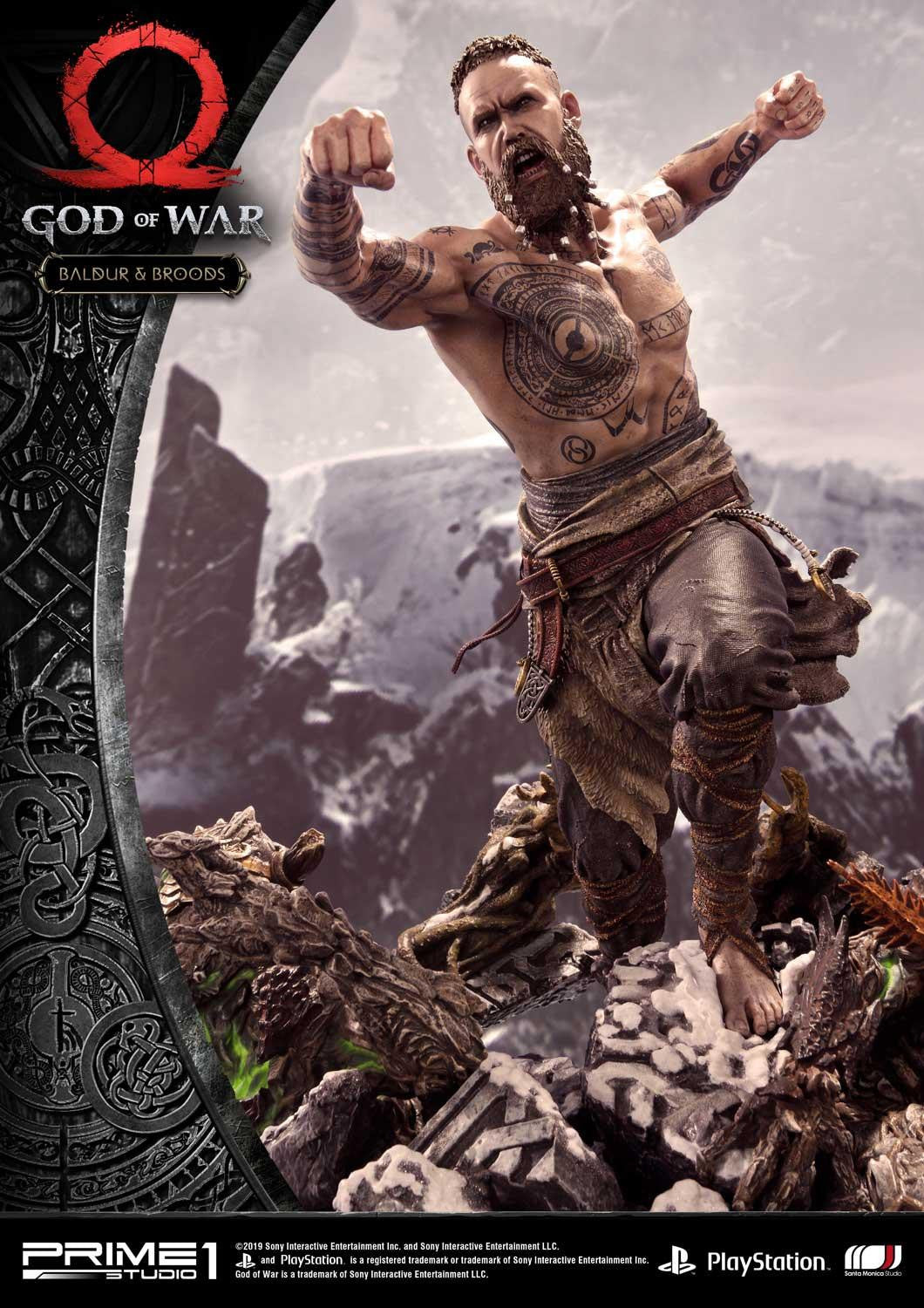 PRIME 1 STUDIO GOD OF WAR BALDUR AND BROODS EXCLUSIVE VERSION 1/4 UPMGOW-01EX - Anotoys Collectibles