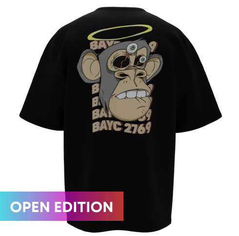 Special Edition Bored Ape Phygital Tee - BLACK BAYC2769-01 - Anotoys Collectibles