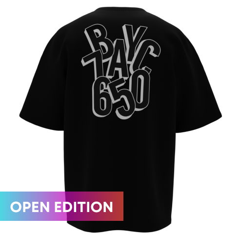 Special Edition Bored Ape Phygital Tee - BLACK BAYC7650-02 - Anotoys Collectibles