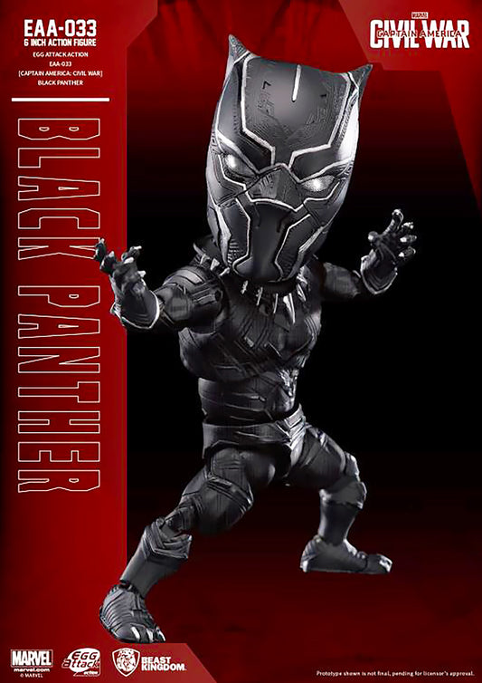 BEAST KINGDOM CIVIL WAR EGG ATTACK ACTION: BLACK PANTHER - EAA-033 - Anotoys Collectibles