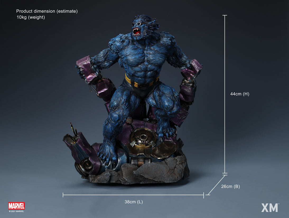 XM STUDIOS MARVEL BEAST PREMIUM COLLECTIBLE 1/4 STATUE - Anotoys Collectibles