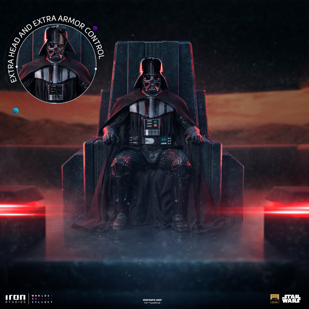 IRON STUDIOS DARTH VADER ON THRONE ART SCALE 1/10 - LUCSWR123125-10(PRE-ORDER) - Anotoys Collectibles
