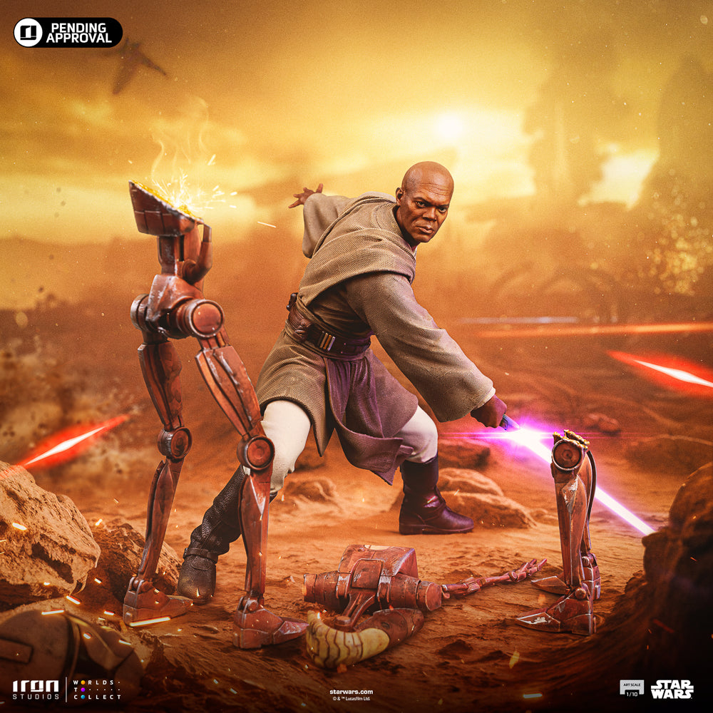 IRON STUDIOS MACE WINDU ART SCALE 1/10 - LUCSWR123225-10(PRE-ORDER) - Anotoys Collectibles