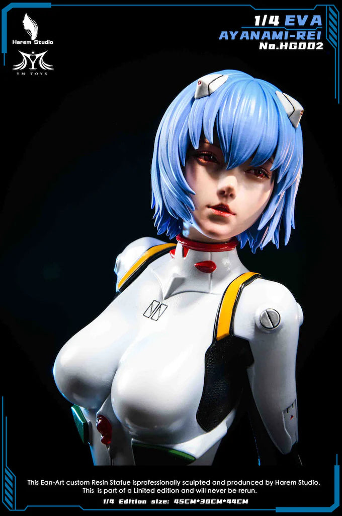 HAREM STUDIO NEON GENESIS EVANGELION AYANAMI REI STATUE 1/4 HG-002 - Anotoys Collectibles