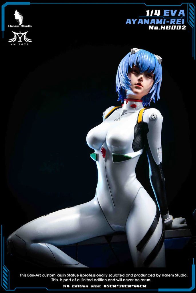 HAREM STUDIO NEON GENESIS EVANGELION AYANAMI REI STATUE 1/4 HG-002 - Anotoys Collectibles