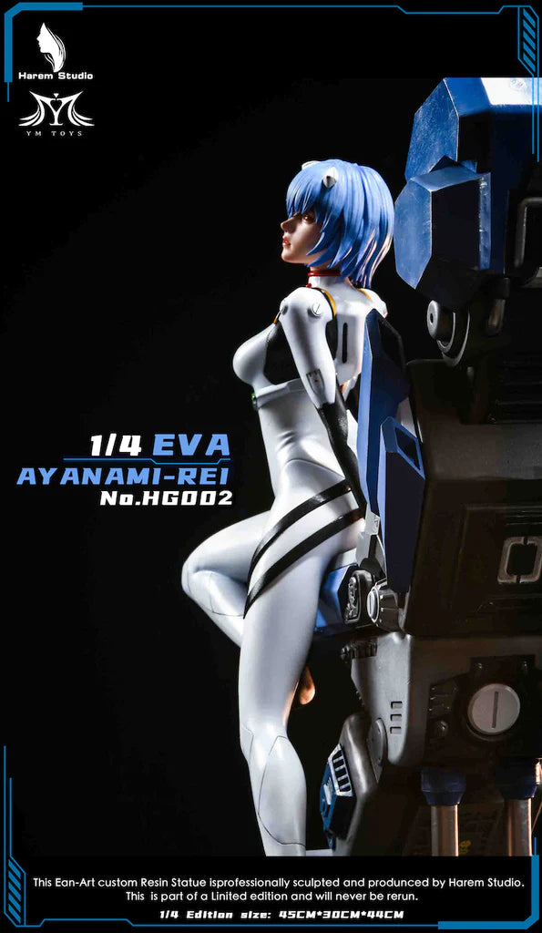 HAREM STUDIO NEON GENESIS EVANGELION AYANAMI REI STATUE 1/4 HG-002 - Anotoys Collectibles